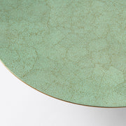 Eggshell Lacquer Round Tray, Green