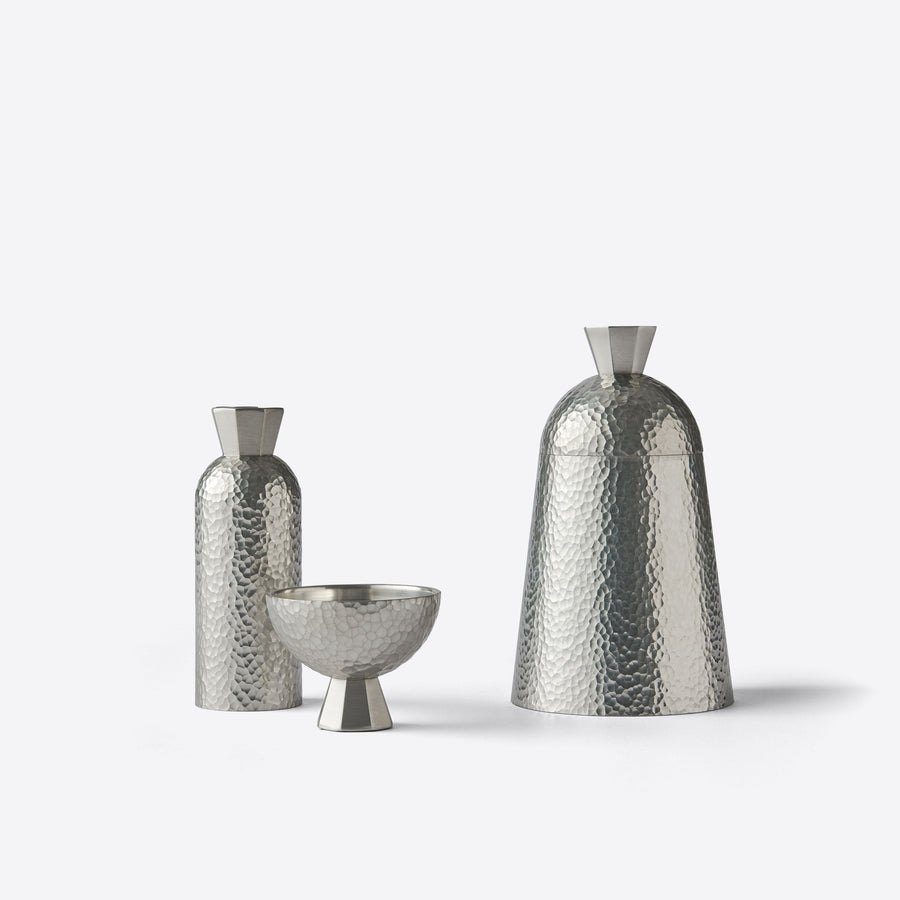 欢喜系列锡制锤纹温酒器套装