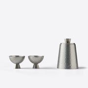 欢喜系列锡制锤纹温酒器套装