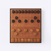 East African Blackwood, Cherry Wood and Boxwood Chinese Chess Set