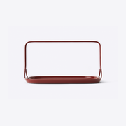 Carbon Fiber Serving Tray with Handle, Red