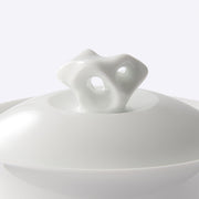 Garden Collection Porcelain and Inkstone Saucer Gaiwan Teacup Set