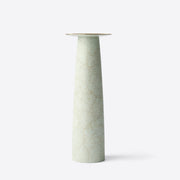 Eggshell Lacquer and Brass Vase, Green