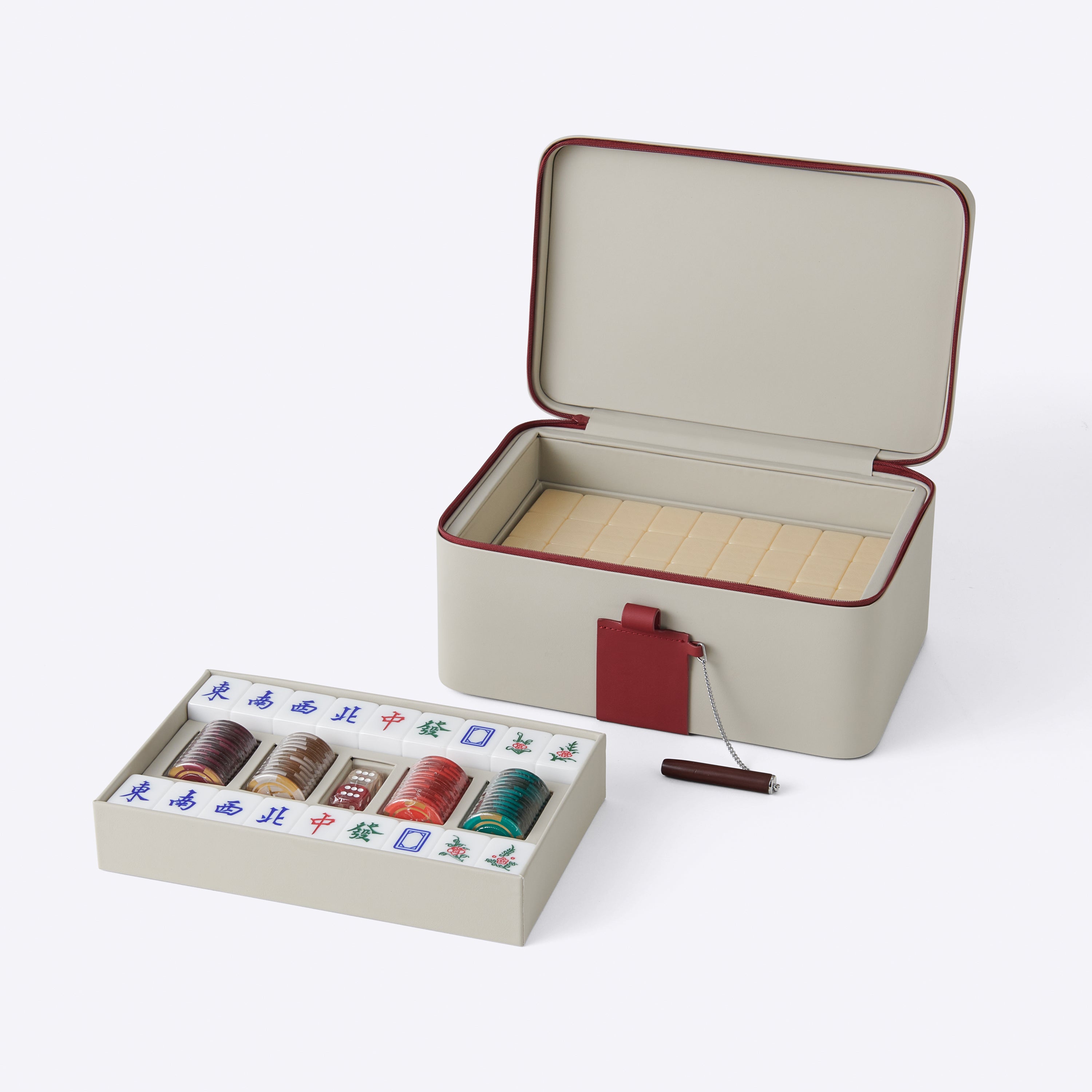 48# Mahjong Set for Auto-Shuffling Table, Beige – SHANG XIA
