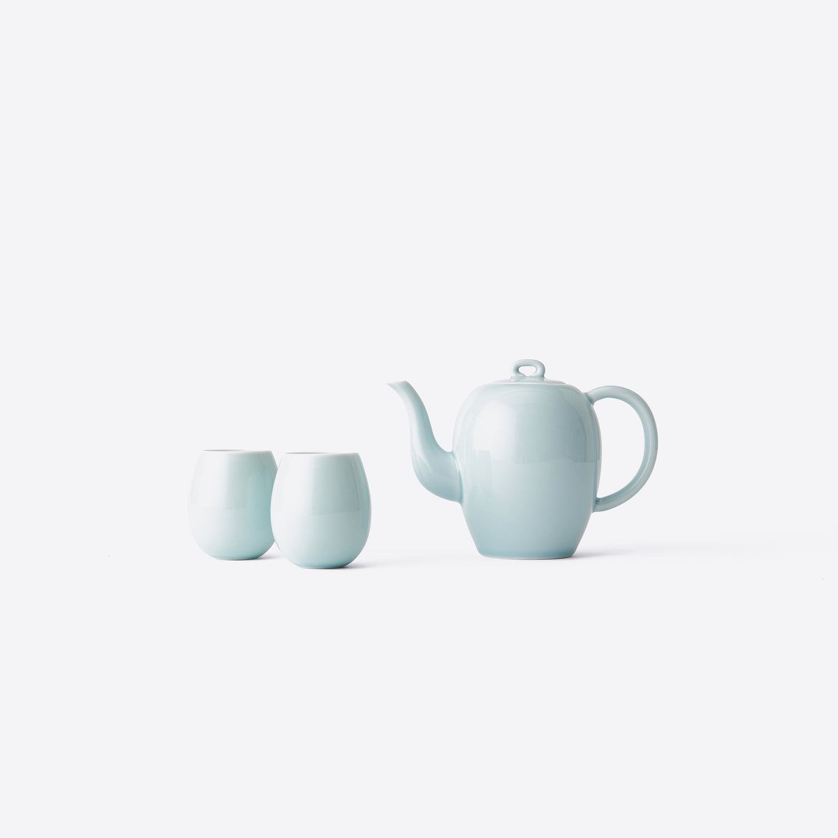 桥系列青釉一壶两杯茶具套装– SHANG XIA